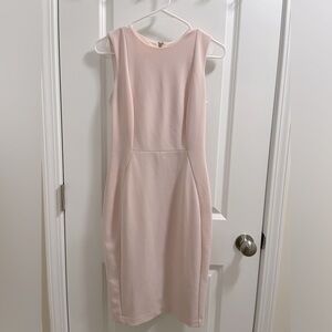 Calvin Klein blush sleeveless bodycon dress size 2
